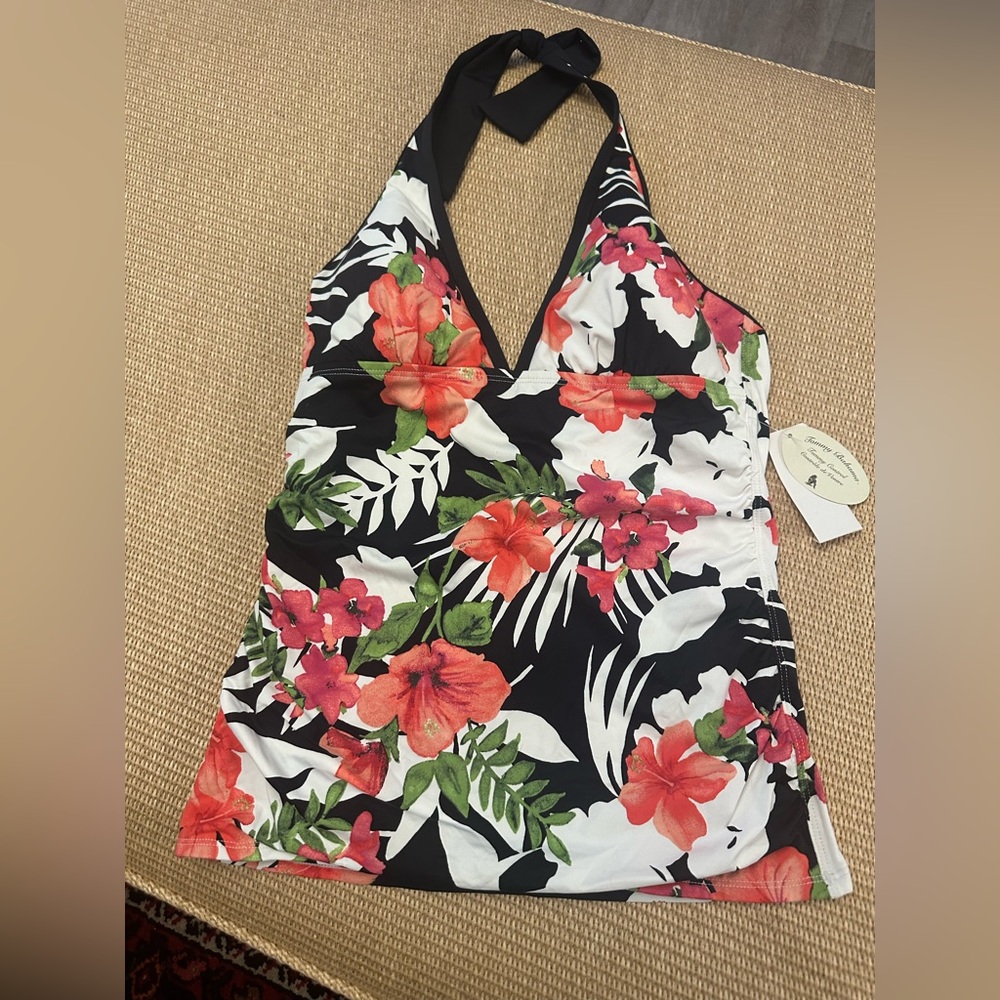 #27❤️ Tommy Bahama Victoria Blooms Tankini Halter Top